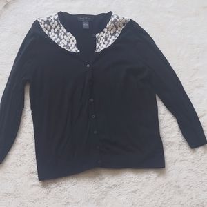Vintage black and white cardigan